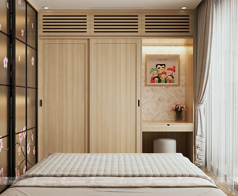 thiết kế nội thất căn hộ 3 ngủ swan lake onsen ecopark